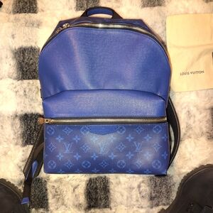 Louis Vuitton Monogram Blue Backpack